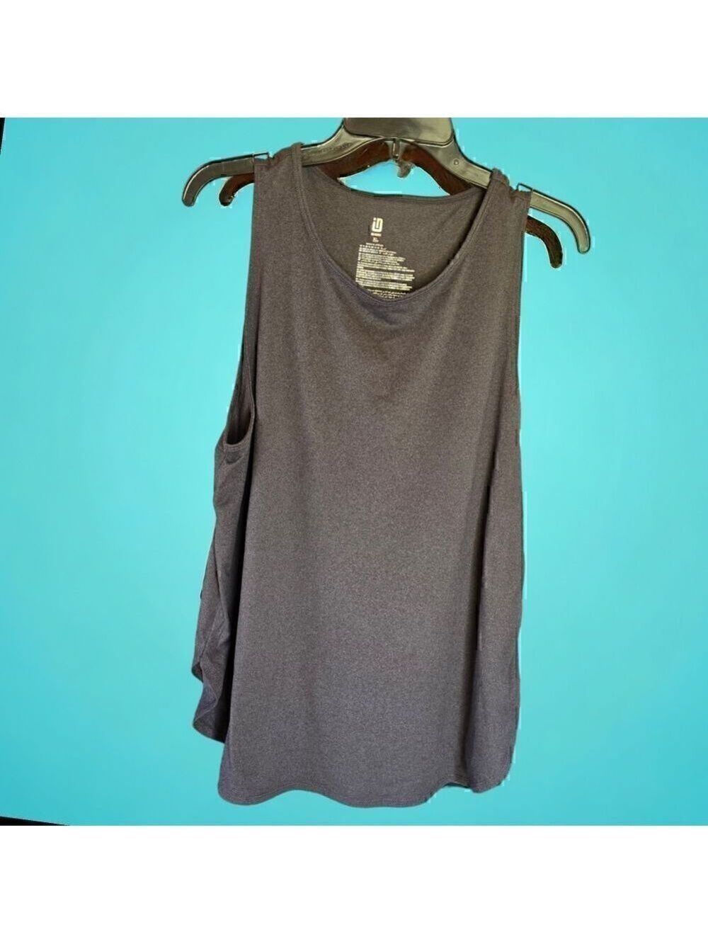 Ideology Tank Top Dark Gray Black XL NWT #TK45 - Picture 3 of 8